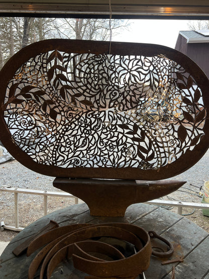 “Flow” Upcycled Drum Lid
