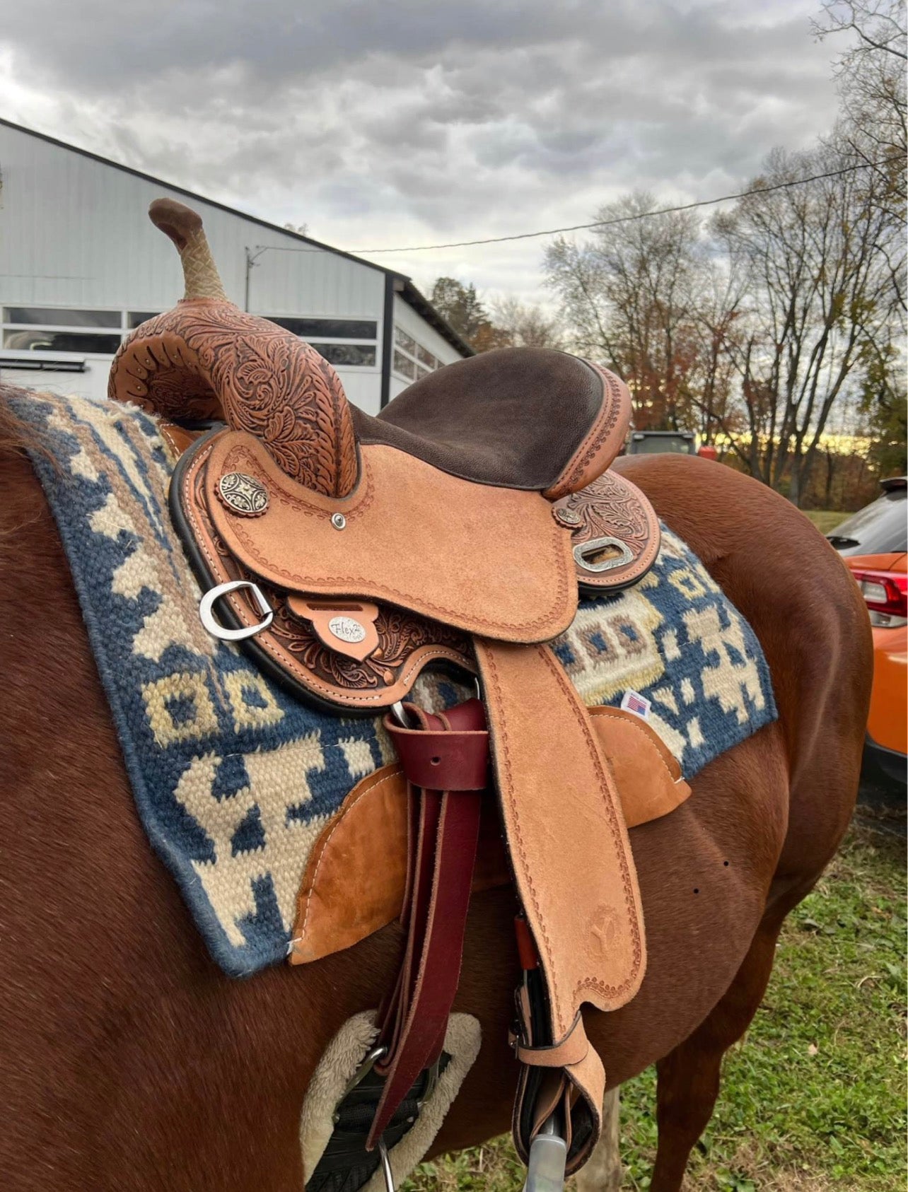 15” Kelly Kaminski Flex 2 Barrel Saddle